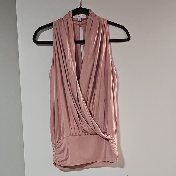 Amour Vert Tops - Amour Vert Blush Sleeveless Blouse